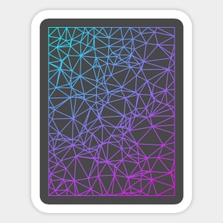 Gradient Color Polygon Mesh Sticker